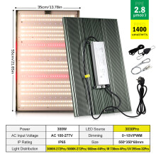 Full Spectrum LED-kasvovalaisin 300W SMD3030Pro, UV ja punainen valo, kasvihuonetta ja kasveja varten
