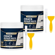 2 Set Sprickreparationspasta, Hållagningssats Vägggips, Sprickreparationspasta för Utomhusskulpturer, för Sprickor och Hål