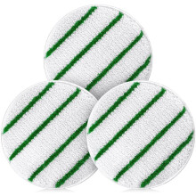 3Pack Commercial Grade Low-Profile Synthetic Carpet Bonnet with Scrubber Strips 17inch Carpet Bonnets Pads