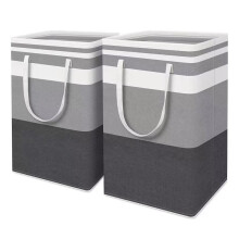 (2pcs) Grand sac à linge de 72l, panier avec poignées, panier de rangement Durable pour vêtements sales, pour la maison, les