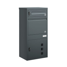 SoBuy Boîte aux lettres colis XXL anthracite OGS66-DG