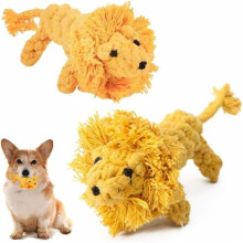 Puppy Chew Toy, 2 Pcs Small Dog Toy, Rope Dog Toy, Dog Toys Puppy Teeth, Interactive Puppy Toy, Pet Chew Toy, Dog Chew Toy (Lion), Pet Supplies