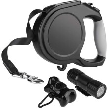 1pcs 8M Long Retractable Dog Leash with LED Light for Night Walking, Running, Training etc. Retractable Leash for Medium and Large Dogs up to 50 kg