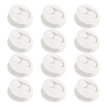 12x Bettdeckenclips Weiß Schnalle Halter