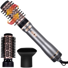 3- Hot Air Brush Hair Dryer Strong Wind Electric Straightener Curler Roller Blower Styling Tool for Women B EU Plug