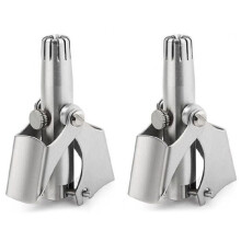2-Pack Manual Nose Hair Trimmer - Safer, Sharper, Painless Grooming. Recharge-Free, Washable, Instant Confidence Boost