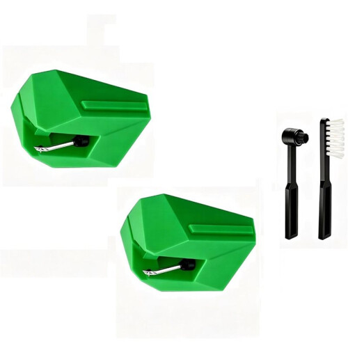 2 Pack AT-VMN95E VM95E Replacement Stylus Record Player Needle Replacement Turntables Part