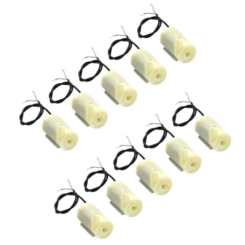 10  Bombas de Água 5V e 3V,  Bombas Submersíveis e Bombas Submersíveis Horizontais Microtipo para Pequenos Experimentos e Aquários