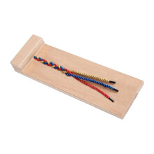 Wooden Hair Braiding Kit for Kids, Montessori Braiding Practice Board Toy for Fine Motor Skills
