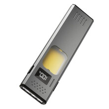 Rechargeable EDC Flashlight Slim Magnetic Pocket LED Light with Dual Light Source for Everyday Carry, Car Repair