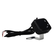 3-in-1 Multifunctionele USB-Oplader voor Motorfietsen met Thermometer en Voltmeter, Waterdicht Digitaal Display
