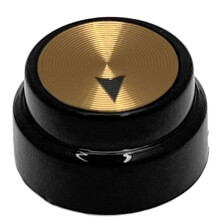 Cache-Bouton de Guidage pour Potentiomètre de Guitare Électrique avec Axe Moleté, en Tôle D'Aluminium 14 X 8 mm