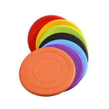 Pack of 7 Dog Frisbee, 17.8cm cm Dog Frisbee, Rubber Frisbee, Interactive Outdoor Floating Exercise Toys for Dogs, Throwing Toys, For Pet Trainin