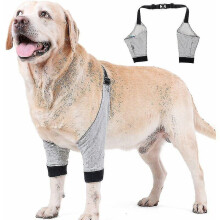 Dog Elbow Protector Adjustable Front Leg Sleeve Pet Operation Injury Recovery Protective Brace 1 Pair, Pet Supplies, Gift for Dog Owners
