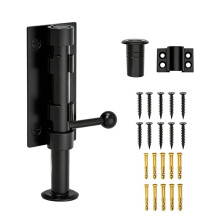 Slide Bolt Gate Hardware, Bolt , 6.3 Inch Solid 304 Stainless Steel Black Finish Lock for Wooden Fence