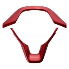 2PCS Car Steering Wheel Trim Sticker Cover Kit for Accord Sedan 18-21 10Th Steering Wheel Molding Frame Red