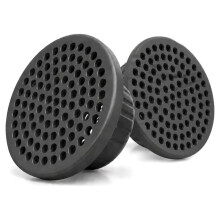 2 Pcs Spaghetti Ice Cream Topper for  Creami Swirl for Fine, Even Ice Skeins-Easy Use,Secure Bayonet Closure Black