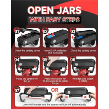 Electric Jar Openers for Seniors with Arthritis, Automatic Jar Openers for Weak Hands, Battery Operated Bottle Opener