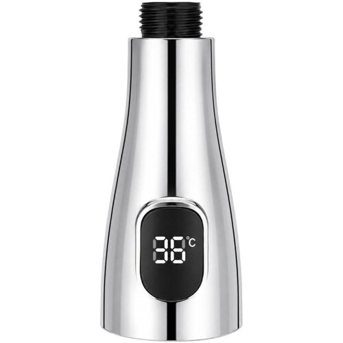 Kitchen Sink Faucet Sprayer  Replacement, LED Temperature Sensitive Display Pull Down Pull Out Faucet Nozzle, 1pc