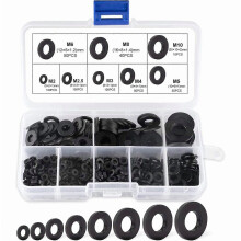 Black Plastic Washers, M2 -m10 Mechanical Washer 500 Pcs