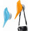 2 Pack Bird Wall Hanging Coat Rack Hooks No Drilling Storage Wall Hooksorange+blue(t-0-g) 1