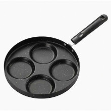 Fried egg artifact induction cooker universal Maifan stone four-hole fried egg pan non-stick flat bottom breakfast frying pan