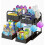 Two-layer kitchen storage rack with pull-out drawers, suitable for cabinet storage in kitchens and bathrooms. Black 1