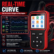 V620 OBD2 Car Scanner: Engine Fault Code Reader, Clear Codes, Battery Test Essential Auto Diagnostic Tool