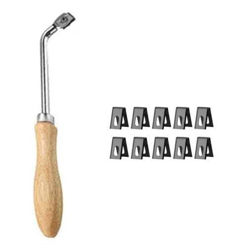 Professional PVC Flooring Grooving Tool Kit with 10 Replacement Blades for Vinyl Floor Installation 2