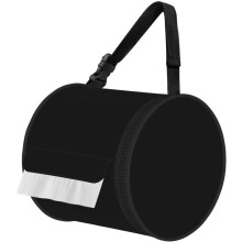 Custom Toilet Paper Holder Roll Tissue Bag Add Personalized Photo Text Customized for Outdoor Camping Home Bathroom Kitchen, All-Black
