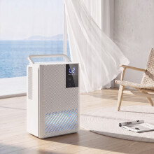 HOMCOM 400mL/Day Small Dehumidifier, RGB Mood Lights for Home Bedroom