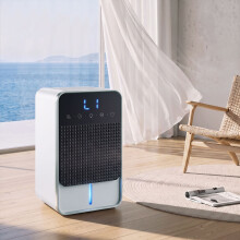 HOMCOM 400mL/Day Dehumidifier, RGB Mood Light, 82H Running Time