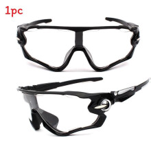 (Clear)Cool Men Uv400 Outdoor Sports Sunglasses For Driving Running Eyewear Hiking
