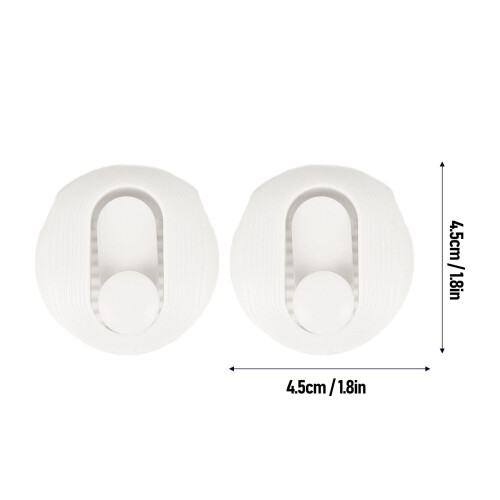 12x Bettdeckenclips Weiß Schnalle Halter 2