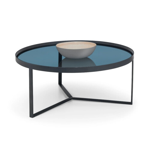 Loft Lamp Table - Smoked Glass 2