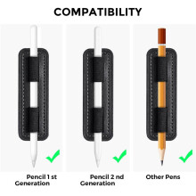 3X Universal Stylus Pen Holder Sticker for Pencil for Table Touch Pen M-Pencil Anti-Lost Case -Black