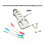 Turntable Cartridge Headshell Stylus Holder for LP Vinyl Record Player Phonograph Pickup Mount Replacement Support A 2