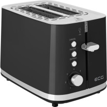 Grille-pain ECG ST 2766 Vintage Nero en acier inoxydable