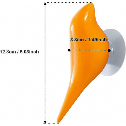 2 Pack Bird Wall Hanging Coat Rack Hooks No Drilling Storage Wall Hooksorange+blue(t-0-g) 2
