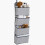 Hanging Organizer With  4 Pockets, Foldable Hanging Shelf With  2 Hooks For  Towels, Diapers 2