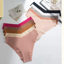 (10pcs, XL) Plus Size Yoga Thong Seamless Underwear Breathable Quick-Dry Women Panties
