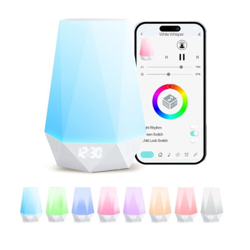White Noise Machine with Aromatherapy Diffuser for Sleeping, App Control RGB Sound Machine for Kids Adults 2