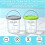 2PCS Ice Cream Pints Cups for  NC501 Series Replacement Freezer Containers Storage Jars with Lids with Handle B 3