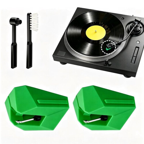 2 Pack AT-VMN95E VM95E Replacement Stylus Record Player Needle Replacement Turntables Part 1