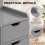 Homcom HOMCOM Modern Bedside Table with 2 Drawers and Open Shelves for Bedroom 7
