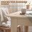 Homcom (Brown) HOMCOM 140-180 cm Extendable Oval Dining Table for 4-6 Round Edges 6