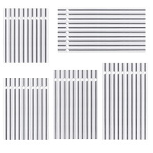 Silver Wind Chime Empty Aluminum Tubes, 30 Pcs Wind Chime Tubes Parts DIY Crafts Aluminium Tubes for Farmhouse Garden Patio Home Decor (5 Different Le