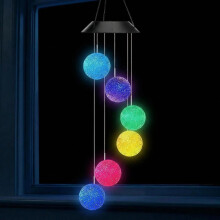 LED Solar Wind Chime Light Solar Butterfly Wind Chimes Garden for Women Mum Grandma Gifts Present Spiral Spinner Color Changing Garden Lamp Romantic f