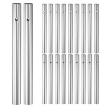 M METERXITY 20-Pack Wind Chime Tubes 1x11cm, Metal Wind Bell, Silver