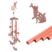 Wind Chime for Garden, Cat Butterfly Wind Chime Outdoor Decorative Vintage